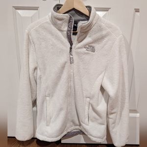 Women's North Face white osito fleece jacket